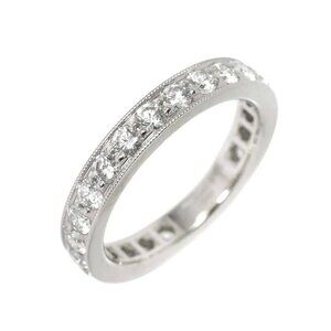 TIFFANY Co. Full Diamond band Ring Platinum Size5.25(US) 90274151